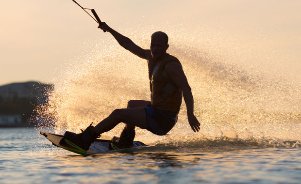 Waterskiing in Spain