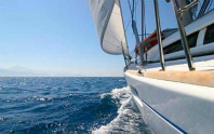 sunset sailing cruise image