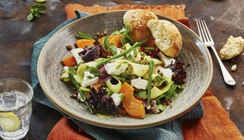 3 course italian meal image
