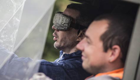 blindfold driving image