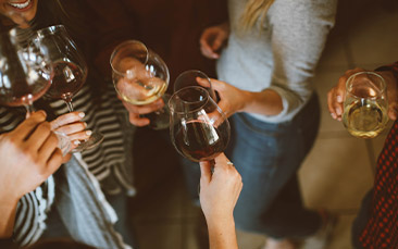 free glass of wine image