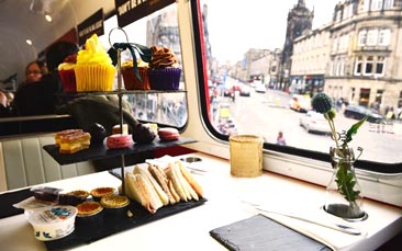 boozy afternoon tea bus image