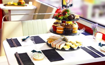 boozy afternoon tea bus image