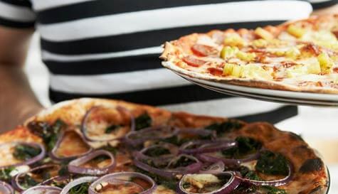 2 course pizzeria meal image