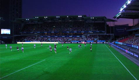 football spectating image