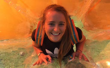 bubble mayhen and school sports day image