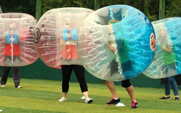 bubble mayhen and school sports day image