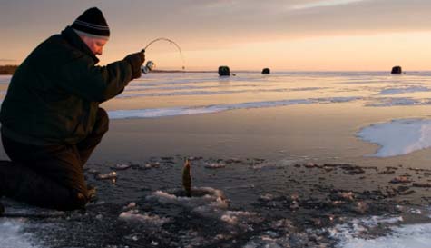 ice fishing image