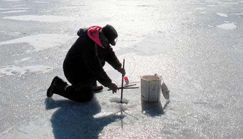 ice fishing image