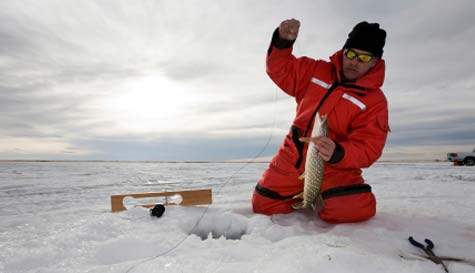 ice fishing image