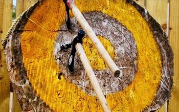archery and tomahawk throwing image