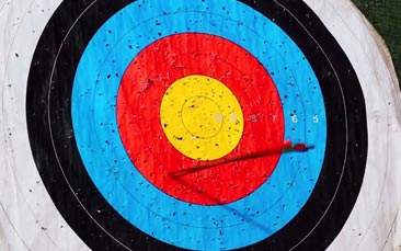 archery and tomahawk throwing image