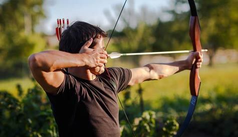 archery and tomahawk throwing image