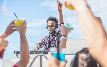 luxury beach club image