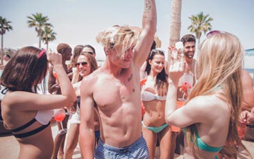 luxury beach club image