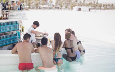 luxury beach club image