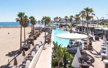 luxury beach club image