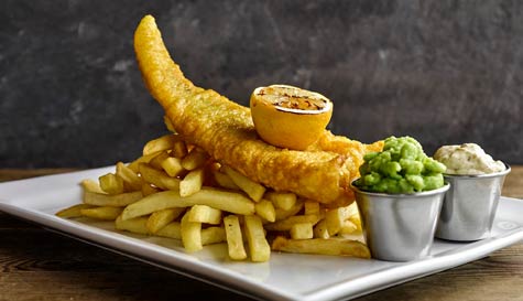 3 course pub grub meal with drink image