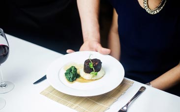 in house chef - 2 course meal image