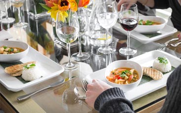 in house chef - 2 course meal image