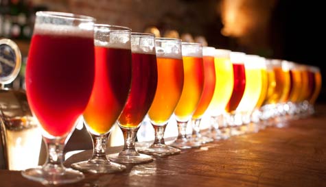 latvian feast and beer image