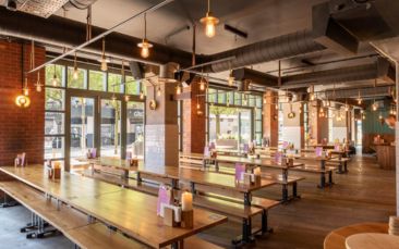 pizza and prosecco - the stable image