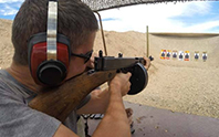 machine gun shooting - silver image