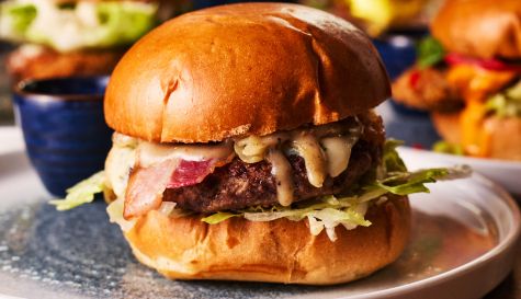 burger and a drink image