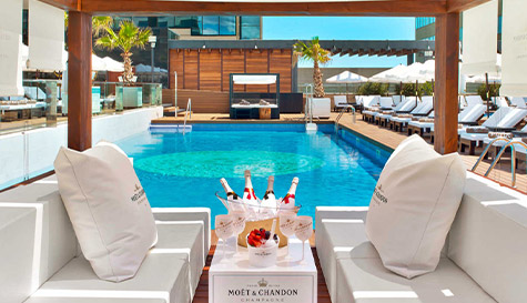 beach club - bali bed image