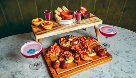 cuban afternoon tea with prosecco image