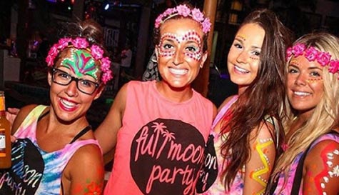 full moon party theme night image