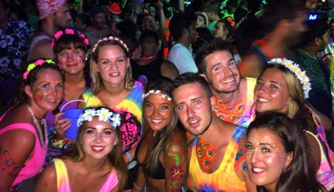 full moon party theme night image