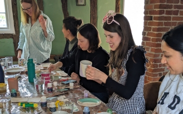 mobile ceramic painting workshop image