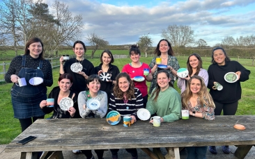 mobile ceramic painting workshop image