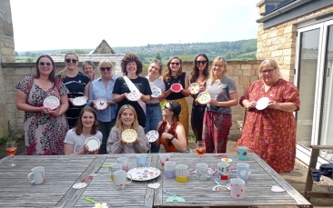 mobile ceramic painting workshop image
