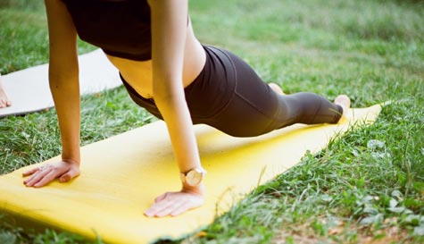 morning yoga image